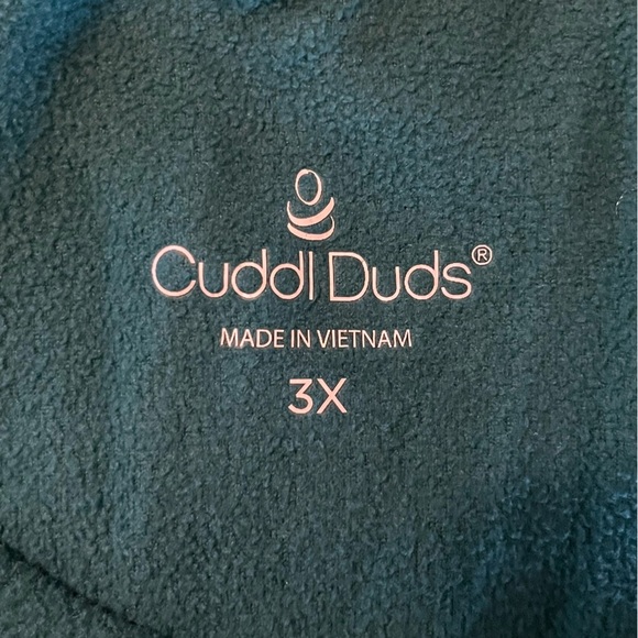 Cuddl Duds Dark Green And Red Fleece Pajama Set - Picture 5 of 11